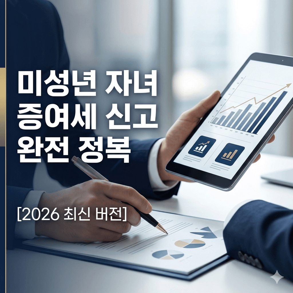 미성년 자녀 증여세 신고